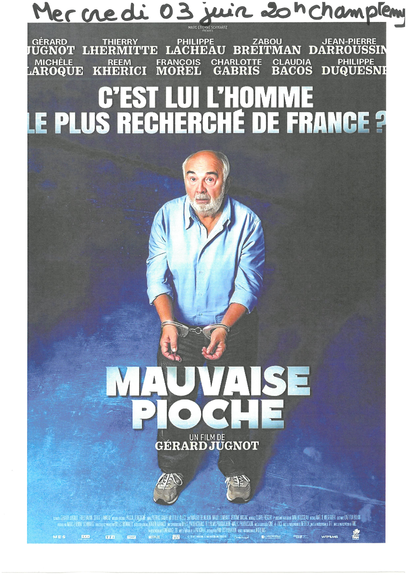 cinéma le mercredi 03 juin 2026