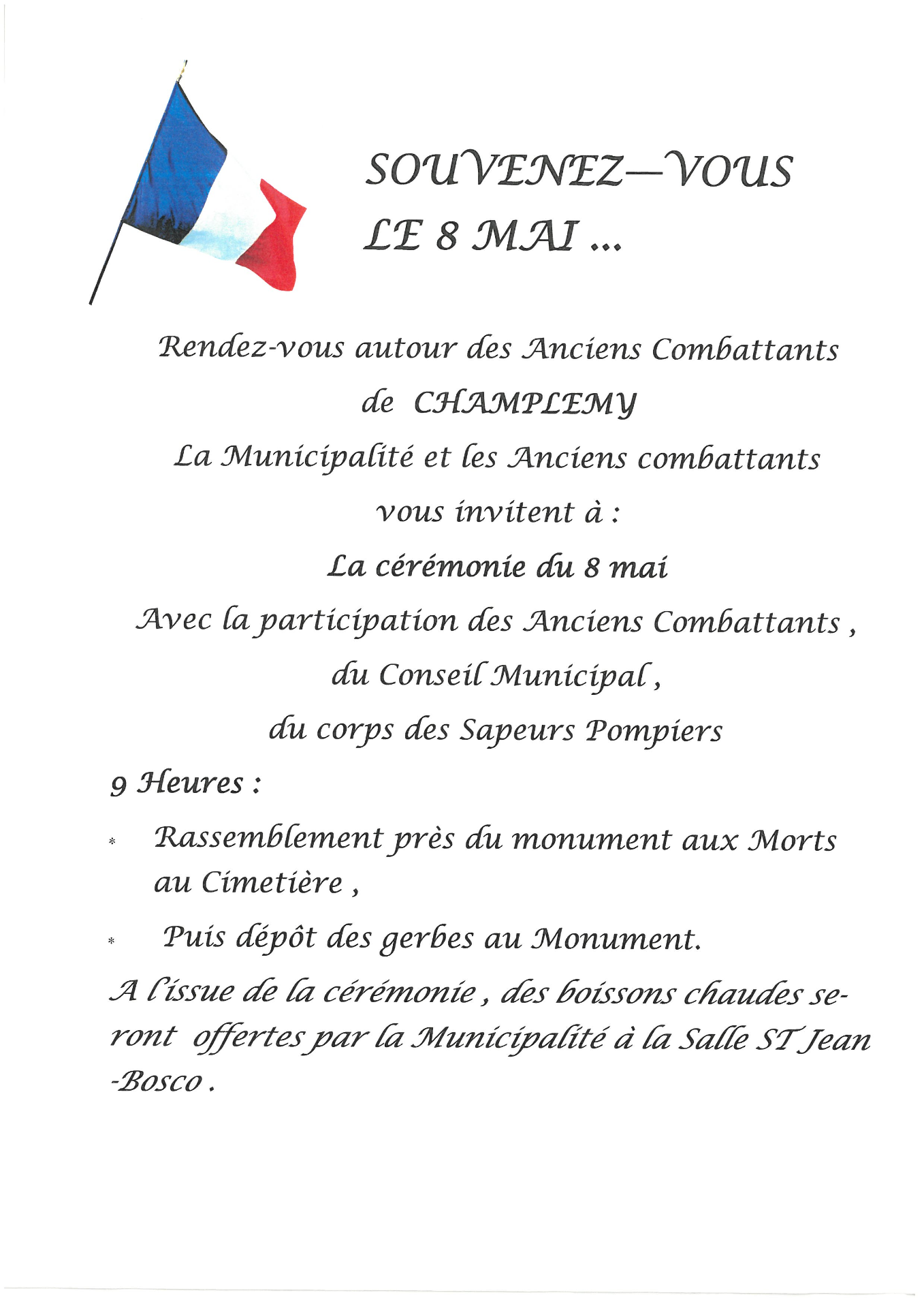 cérémonie 8 mai 